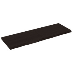 OMAXI Koupelnová deska tmavě hnědá 120x40x(2-4) cm ošetřený masiv 834104