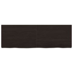OMAXI Koupelnová deska tmavě hnědá 120x40x(2-4) cm ošetřený masiv 834104