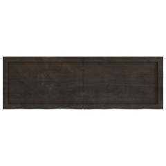OMAXI Koupelnová deska tmavě hnědá 120x40x(2-4) cm ošetřený masiv 834104