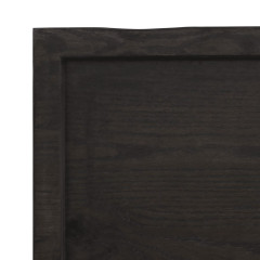 OMAXI Koupelnová deska tmavě hnědá 120x40x(2-4) cm ošetřený masiv 834104