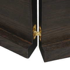 OMAXI Koupelnová deska tmavě hnědá 120x40x(2-4) cm ošetřený masiv 834104