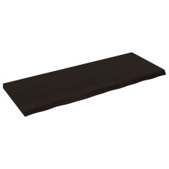OMAXI Koupelnová deska tmavě hnědá 160x60x(2-6) cm ošetřený masivní 834319