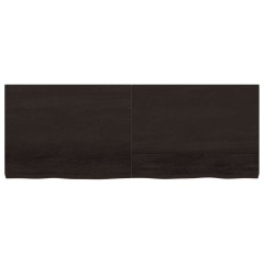 OMAXI Koupelnová deska tmavě hnědá 160x60x(2-6) cm ošetřený masivní 834319