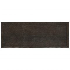 OMAXI Koupelnová deska tmavě hnědá 160x60x(2-6) cm ošetřený masivní 834319