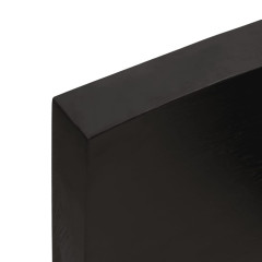OMAXI Koupelnová deska tmavě hnědá 160x60x(2-6) cm ošetřený masivní 834319
