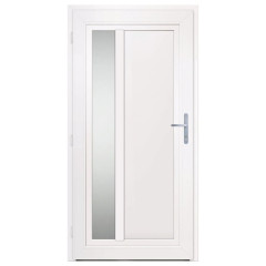 OMAXI Vchodové dveře antracitové 108 x 208 cm PVC 777524