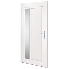 OMAXI Vchodové dveře antracitové 108 x 208 cm PVC 777524