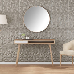 OMAXI Nástěnné panely 48 ks betonové 50 x 50 cm XPS 12 m² ametyst 547309