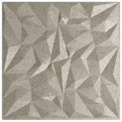 OMAXI Nástěnné panely 48 ks betonové 50 x 50 cm XPS 12 m² ametyst 547309