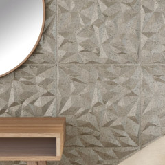 OMAXI Nástěnné panely 48 ks betonové 50 x 50 cm XPS 12 m² ametyst 547309