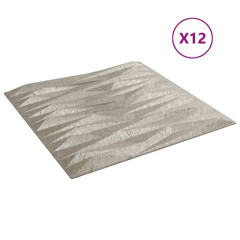 OMAXI Nástěnné panely 12 ks betonové 50 x 50 cm XPS 3 m² kámen 547545