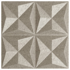 OMAXI Nástěnné panely 24 ks betonové 50 x 50 cm XPS 6 m² origami 547378