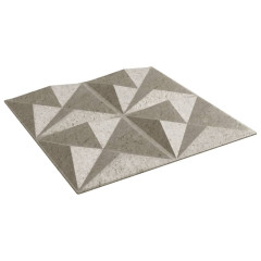 OMAXI Nástěnné panely 24 ks betonové 50 x 50 cm XPS 6 m² origami 547378