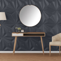 OMAXI Nástěnné panely 12 ks šedé 50 x 50 cm XPS 3 m² hvězda 547422