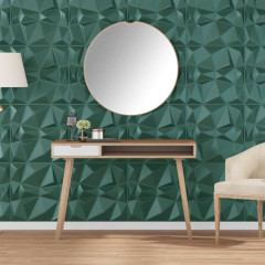 OMAXI Nástěnné panely 12 ks zelené 50 x 50 cm XPS 3 m² diamant 547354