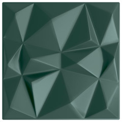 OMAXI Nástěnné panely 12 ks zelené 50 x 50 cm XPS 3 m² diamant 547354