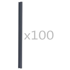 OMAXI 100 ks klipy na panelovou stínicí pásku PVC antracitové 722359