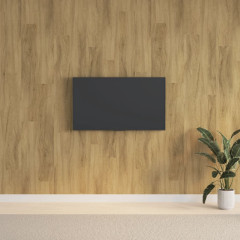 OMAXI Nástěnné panely vzhled dřeva hnědé PVC 2,06 m² 681142