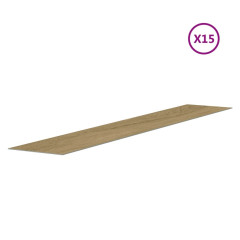 OMAXI Nástěnné panely vzhled dřeva hnědé PVC 2,06 m² 681142