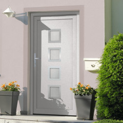 OMAXI Vchodové dveře bílé 108 x 208 cm PVC 887001