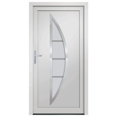 OMAXI Vchodové dveře bílé 98 x 200 cm PVC 887216