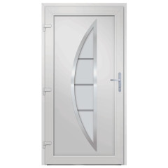 OMAXI Vchodové dveře bílé 98 x 200 cm PVC 887216