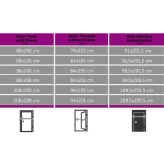 OMAXI Vchodové dveře bílé 98 x 200 cm PVC 887216