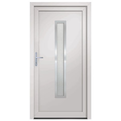 OMAXI Vchodové dveře bílé 108 x 200 cm PVC 887476