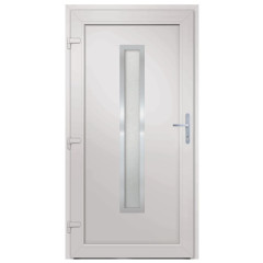 OMAXI Vchodové dveře bílé 108 x 200 cm PVC 887476