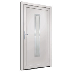 OMAXI Vchodové dveře bílé 108 x 200 cm PVC 887476