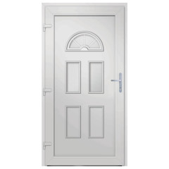 OMAXI Vchodové dveře bílé 98 x 208 cm PVC 887711