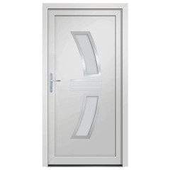 OMAXI Vchodové dveře bílé 108 x 200 cm PVC 887827