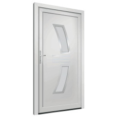 OMAXI Vchodové dveře bílé 108 x 200 cm PVC 887827