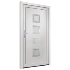 OMAXI Vchodové dveře bílé 98 x 208 cm PVC 886981