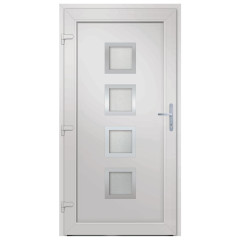 OMAXI Vchodové dveře bílé 98 x 208 cm PVC 886981