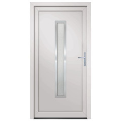 OMAXI Vchodové dveře bílé 108 x 208 cm PVC 887544