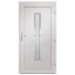 OMAXI Vchodové dveře bílé 108 x 208 cm PVC 887544