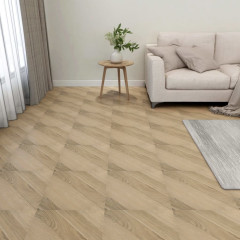OMAXI Samolepicí podlahové desky 55 ks PVC 5,11 m² hnědé pruhované 082805