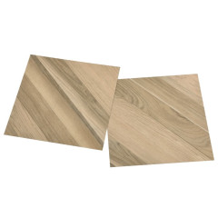 OMAXI Samolepicí podlahové desky 55 ks PVC 5,11 m² hnědé pruhované 082805