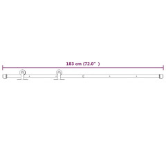 OMAXI Posuvné dveře s kováním 70 x 210 cm masivní borové dřevo 081376
