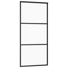 OMAXI Posuvné dveře s kováním ESG sklo a hliník 90 x 205 cm 648971