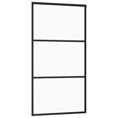 OMAXI Posuvné dveře s kováním ESG sklo a hliník 102 x 205 cm 648995