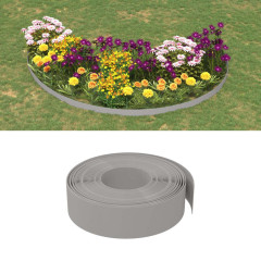 OMAXI Travní lemy 3 ks šedé 10 m 15 cm polyethylen 758202