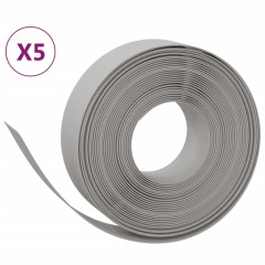 OMAXI Travní lemy 5 ks šedé 10 m 15 cm polyethylen 758226