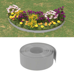OMAXI Travní lemy 5 ks šedé 10 m 20 cm polyethylen 758349