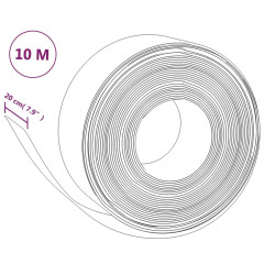 OMAXI Travní lemy 5 ks šedé 10 m 20 cm polyethylen 758349