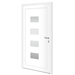 OMAXI Vchodové dveře antracitové 110 x 210 cm hliník a PVC 777234