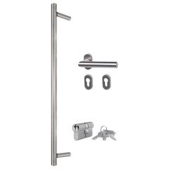 OMAXI Vchodové dveře antracitové 110 x 210 cm hliník a PVC 777234