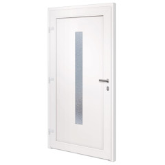 OMAXI Vchodové dveře bílé 108 x 208 cm PVC 777289