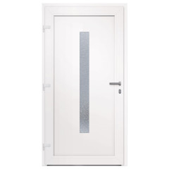 OMAXI Vchodové dveře bílé 108 x 208 cm PVC 777289